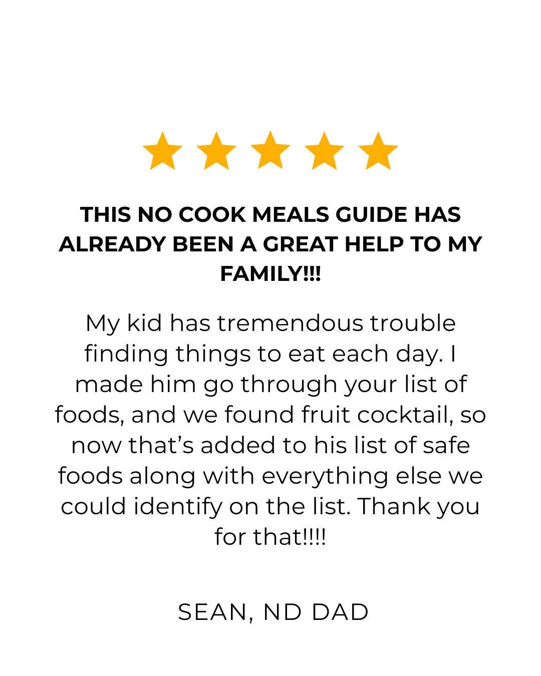 The ADHD No-Cook Meals Guide